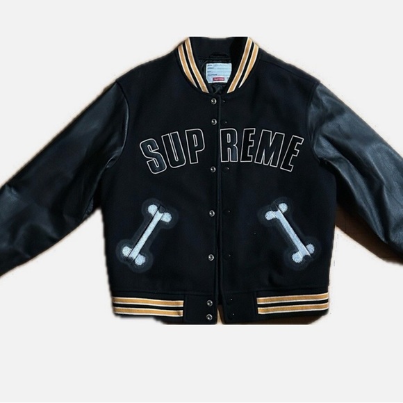 SUPREME Bone Dog Varsity Jacket